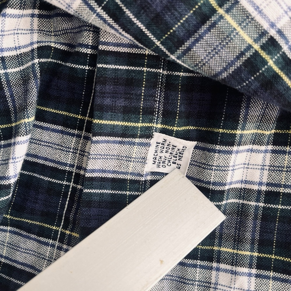 Ralph Lauren Shirt Mens XL Blue Plaid Long Sleeve Button Up Tilden Crest Golf - Picture 10 of 10